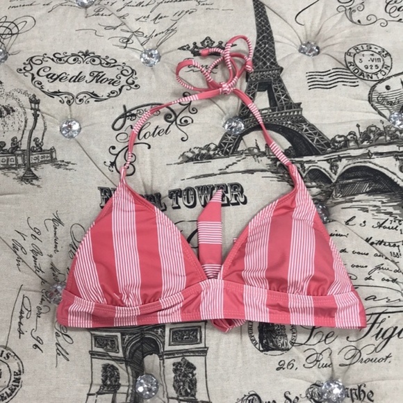 Splendid Longline Stripe Tie Back Bikini Top - Picture 3 of 6